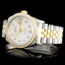 Rolex YG/SS DateJust Diamond 36MM Watch