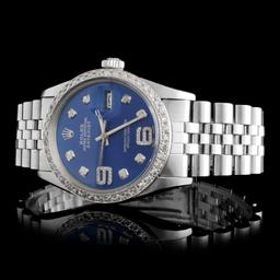 Rolex SS DateJust 36MM Diamond Watch