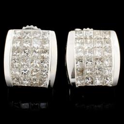 14K Gold 1.56ctw Diamond Earrings