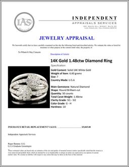 14K Gold 1.48ctw Diamond Ring