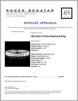 14K Gold 2.27ctw Diamond Ring