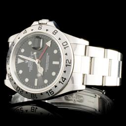 Rolex SS Explorer II Mens 40MM Wristwatch