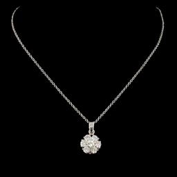 14K Gold 0.65ctw Diamond Pendant