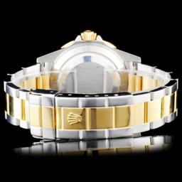 Rolex Two Tone Submariner Diamond Wristwatch