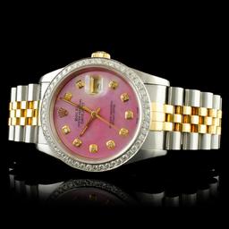 Rolex DateJust Diamond 36MM Wristwatch