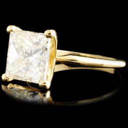 14K Gold 3.02ct Solitaire Diamond Ring