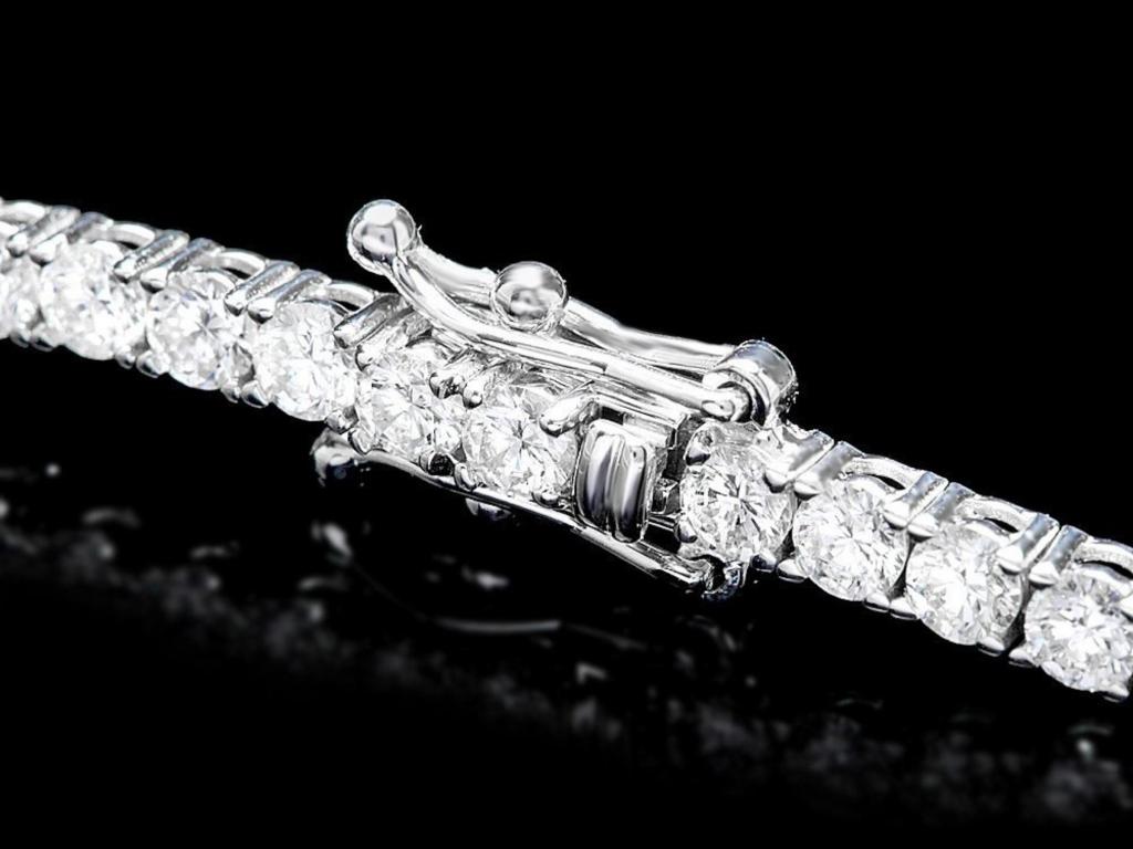 ^18k White Gold 5.00ct Diamond Bracelet