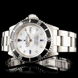 Rolex Submariner SS 40MM Diamond Wristwatch