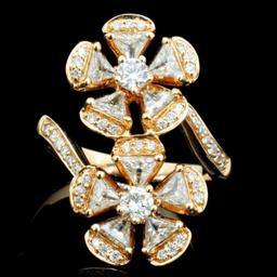 18K Rose Gold 1.93ctw Diamond Ring