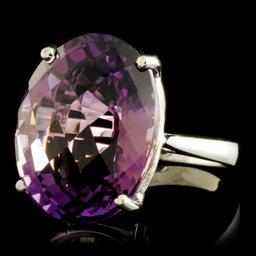 14K Gold 15.00ct Amethyst Ring