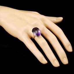 14K Gold 15.00ct Amethyst Ring