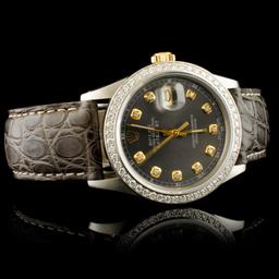 Rolex DateJust YG/SS 1.35ct Diamond 36MM Watch