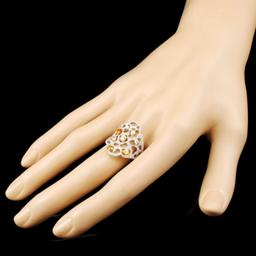 18K Gold 1.31ctw Fancy Color Diamond Ring
