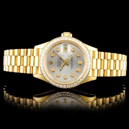 Rolex DateJust 18K YG Diamond 26MM Watch