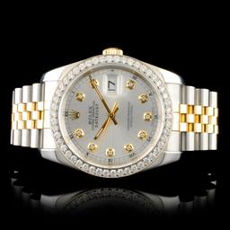 Rolex DateJust 116233 18K YG/SS Diamond 36MM Watch