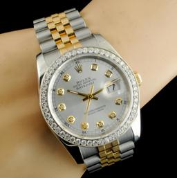 Rolex DateJust 116233 18K YG/SS Diamond 36MM Watch