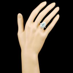 18K Gold 2.65ct Tourmaline & 0.80ctw Diamond Ring