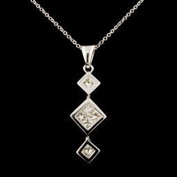 14K Gold 0.64ctw Diamond Pendant