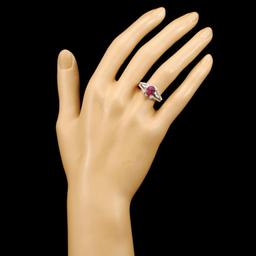 18K Gold 1.94ct Spinel & 0.56ctw Diamond Ring