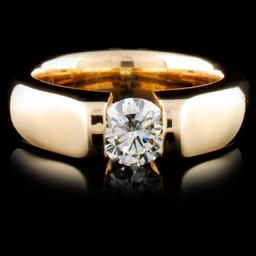 14K Yellow Gold 0.42ctw Diamond Ring