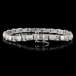 14K White Gold 4.73ctw Diamond Bracelet