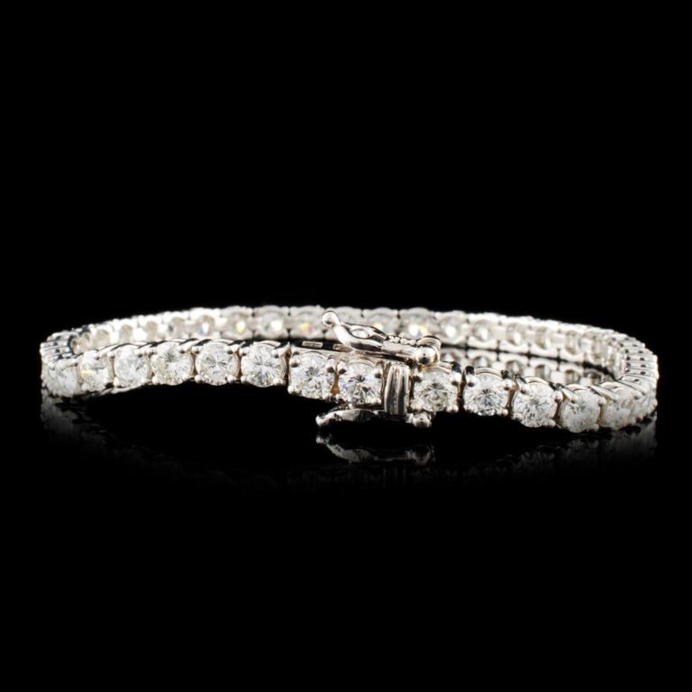 14K Gold 7.59ctw Diamond Bracelet