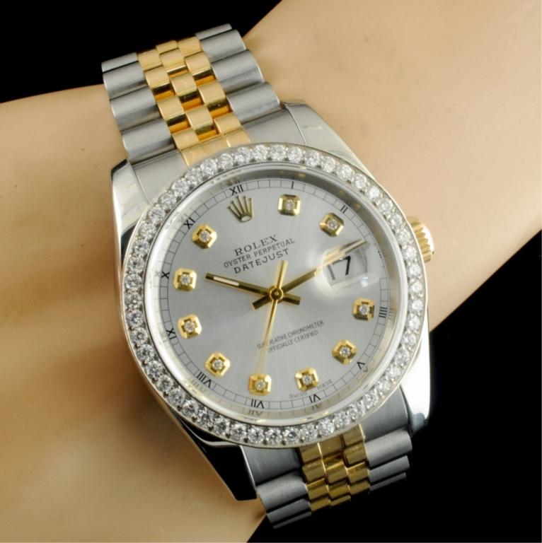 Rolex DateJust 116233 18K YG/SS Diamond 36MM Watch