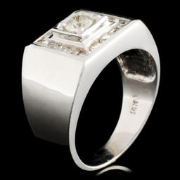 14K White Gold 1.70ctw Diamond Ring