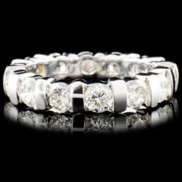 18K Gold 2.15ctw Eternity Diamond Ring