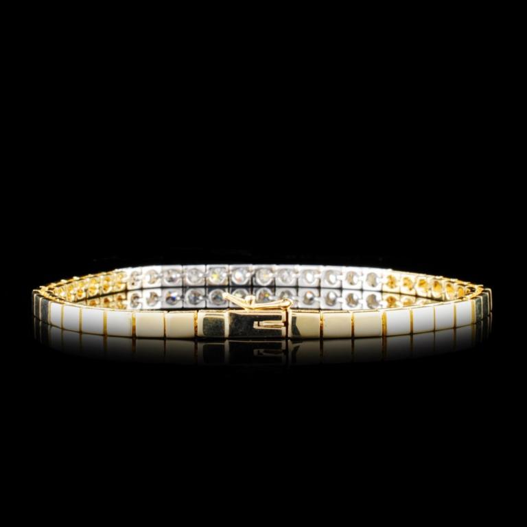 14K Gold 0.96ctw Diamond Bracelet