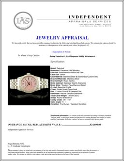 Rolex DateJust 1.50ct Diamond 36MM Wristwatch