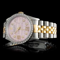 Rolex YG/SS DateJust Diamond 36MM watch