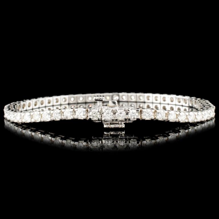 14K Gold 4.28ctw Diamond Bracelet