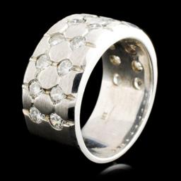 14K White Gold 1.97ctw Diamond Ring
