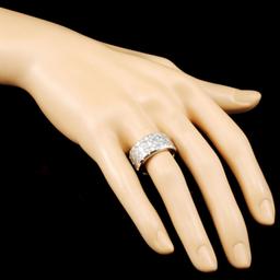 14K White Gold 1.97ctw Diamond Ring