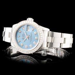 Rolex SS DateJust Diamond Ladies Wristwatch