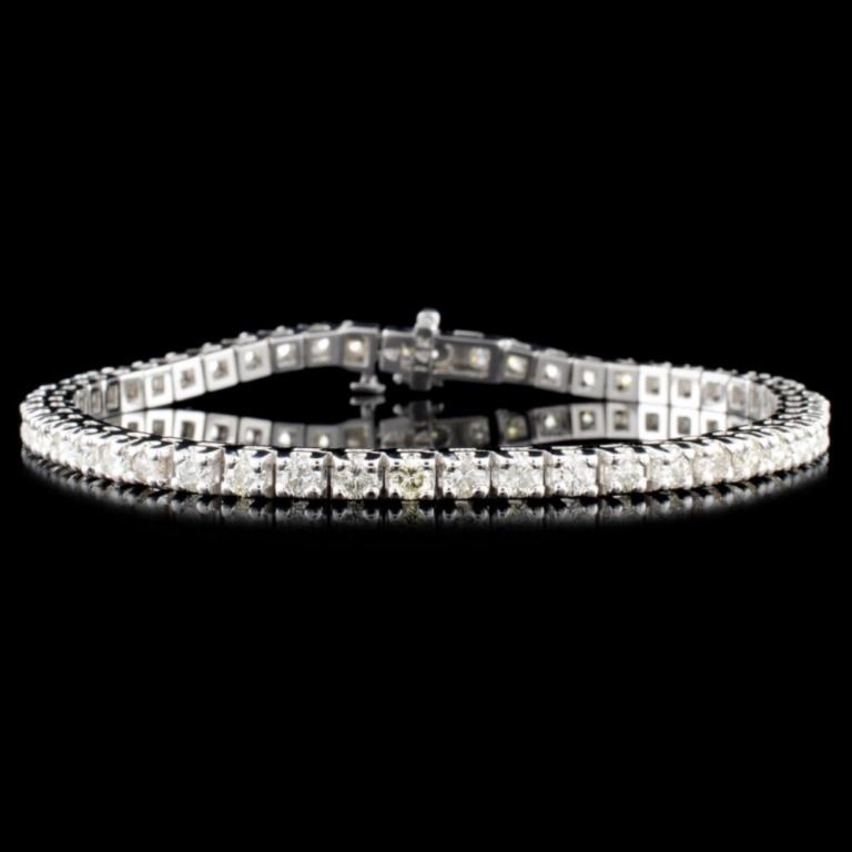 14K Gold 4.00ctw Diamond Bracelet