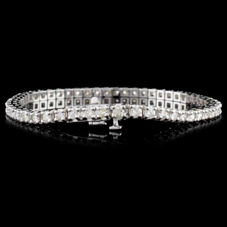 14K Gold 4.00ctw Diamond Bracelet