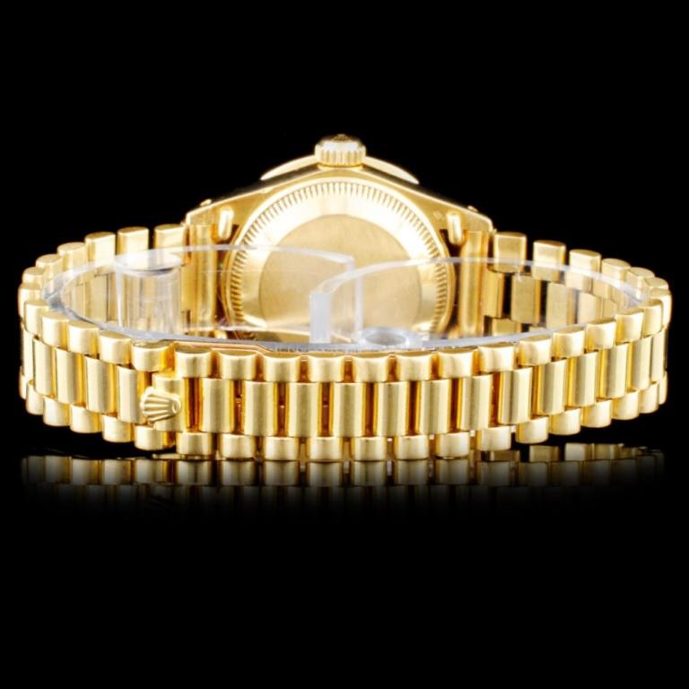 Rolex 18K Gold Presidential Ladies Diamond Watch