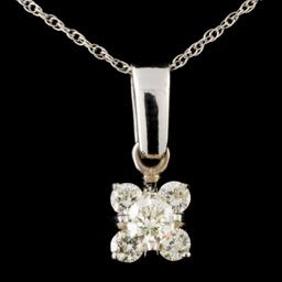 14K Gold 0.52ctw Diamond Pendant