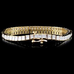 14K Gold 4.12ctw Diamond Bracelet