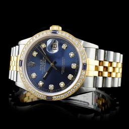 Rolex DateJust 18K/SS Diamond 36mm Watch