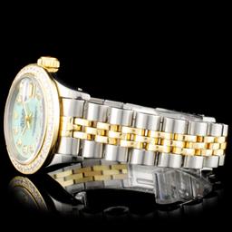 Rolex DateJust YG/SS Diamond Wristwatch