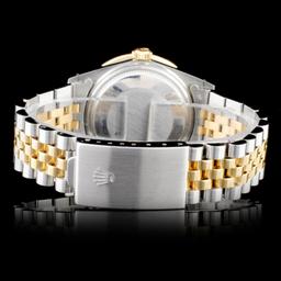 Rolex YG/SS DateJust Diamond 36MM Watch