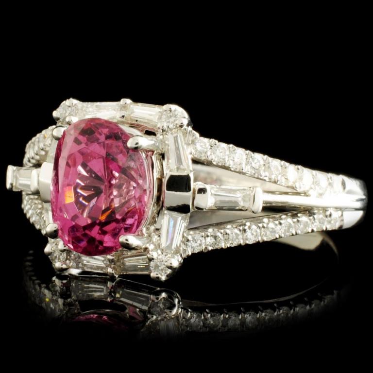 18K Gold 1.94ct Spinel & 0.56ctw Diamond Ring