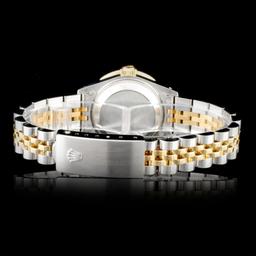 Rolex YG/SS DateJust Diamond Ladies Wristwa