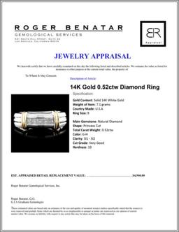 14K Gold 0.52ctw Diamond Ring