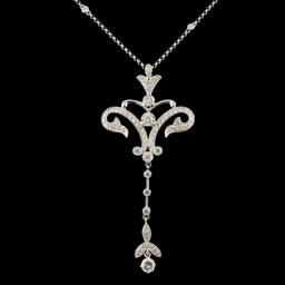 18K Gold 1.87ctw Diamond Necklace