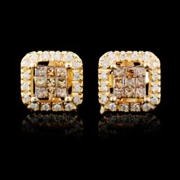10K Gold 0.38ctw Diamond Earrings