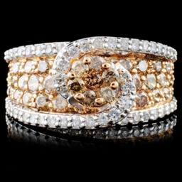 14K Gold 2.45ctw Fancy Diamond Ring